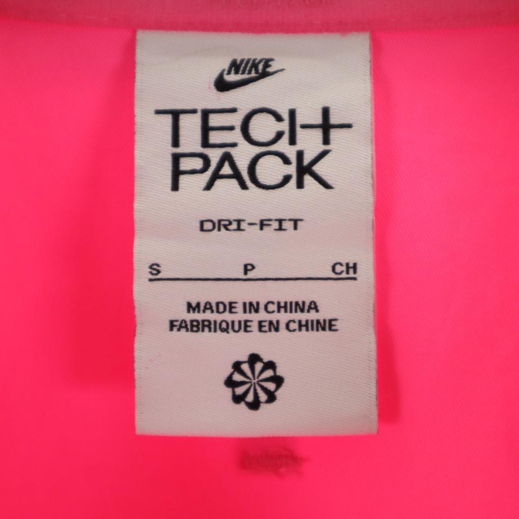 Nike Polo tkane z krótkim rękawem Kurtka S różowa Tech Pack Krótka Damska Używana