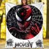 Venom Artwork Print Flannel Blanket, Soft Warm Lightweight Throw Blanket for Living Room,Sofa Bed Camping Office