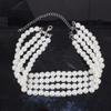 Fashion Accessories Popular Necklaces Multi-Layer Imitation Pearl Neck Chain Pearls Choker