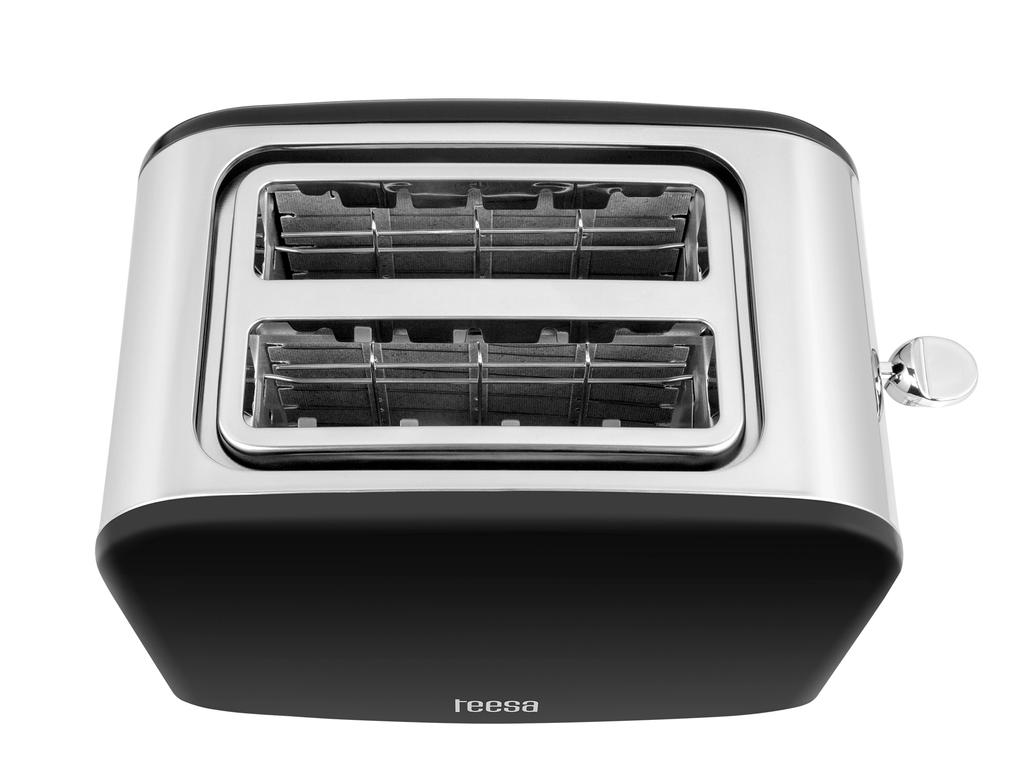 Teesa 850W Toaster 2 Toasts 6 Settings Tray