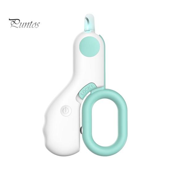 

Машинки для стрижки ногтей для домашних животных с предохранительным замком, триммер для ногтей с подсветкой для кошек, собак, кроликов, профессиональный инструмент для ухода за волосами со светодиодной подсветкой синий