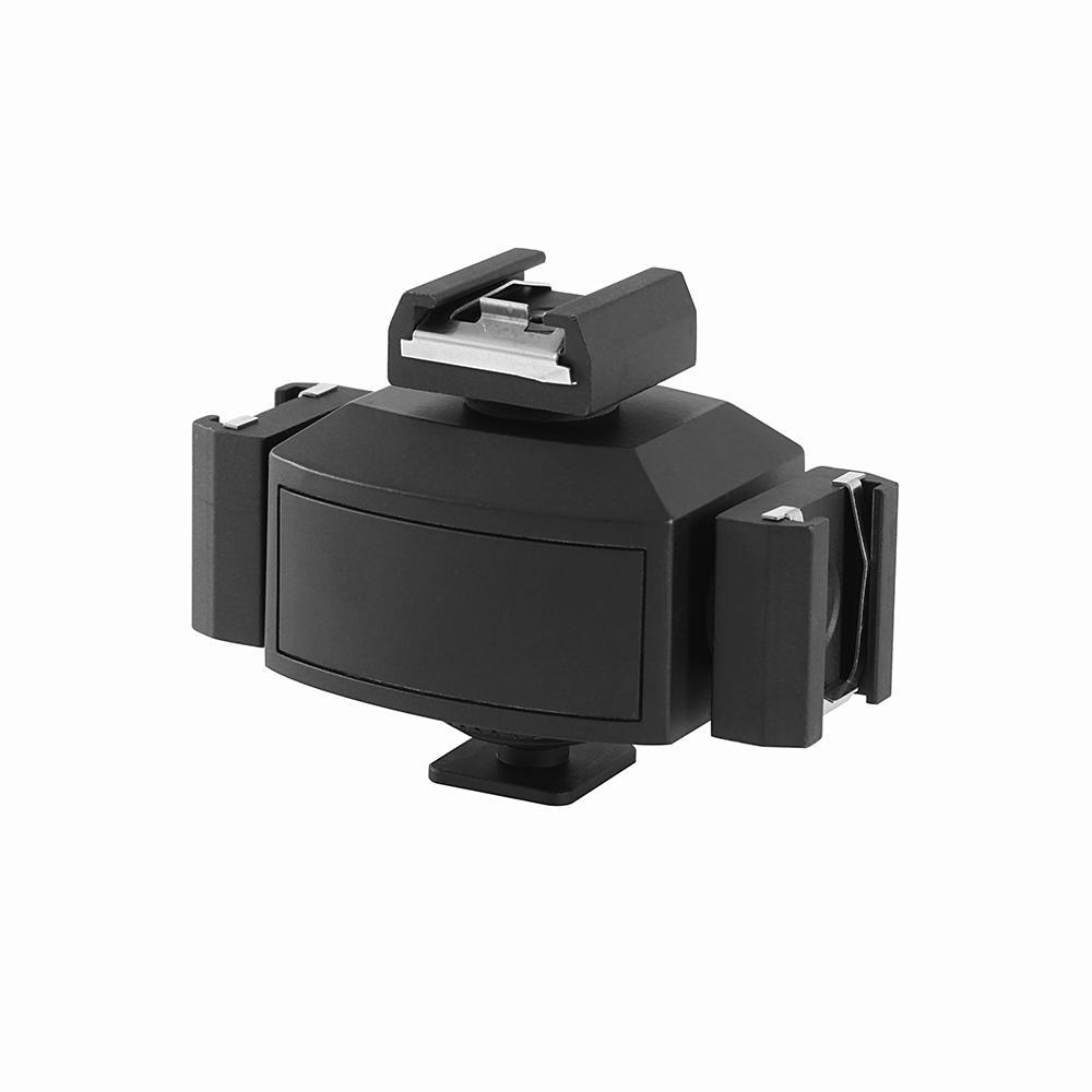 Micnova MQ-THA Tripartite Coldshoe Adapter for Canon Nikon Olympus DSLR Cameras