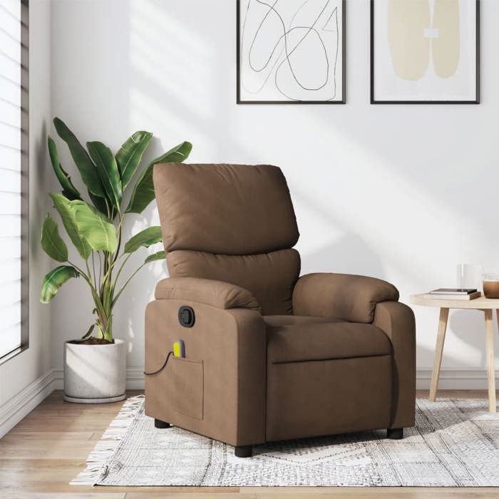VidaXL Reclining Massage Armchair, Relaxation Chair with Footrest, Seat with Backrest and Armrests Living Room, 373426