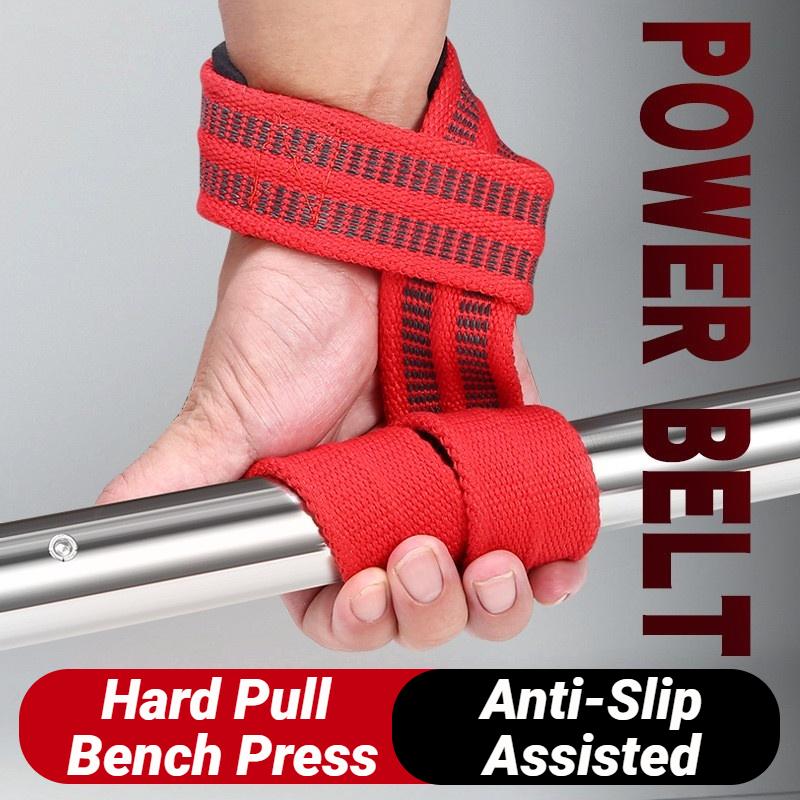 Adjustable Weightlifting Wrist Straps Non-Slip Gym Fitness Lifting Strap Support for Strength Training Sports Grip Band