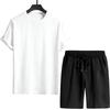 Conjunto de Camisetas e Bermudas Esportivas para Homem Moda Casual Urbana Manga Curta Outfits Verão Masculino Casa Exterior Conforto Conjunto de Camisetas