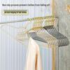 Acrylic No-Trace Women's Hanger - Transparent Crystal Gold Powder Design for Home Use.