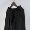 Women's Fashionable Color Casual Elastic Waistband Drawstring Pocket Loose Pants