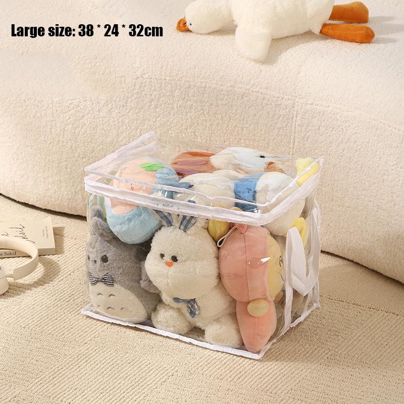 Aufbewahrungstasche für Plüschtiere mit großer Kapazität, wasserdichter Organizer für Kinderpuppen, Stofftiere, Studentenbücher, Aufbewahrungsbehälter