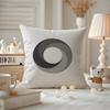 Modern Black White Gray Geometric Cushion Cover Anti-dustmite Pillowcase Invisible zipper silky short plush Sofa cushion cover