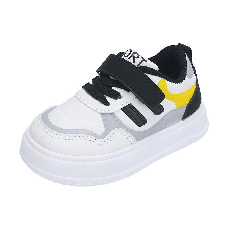 Baby Toddler Shoes Children's Soft-soled Sports Shoes 2025 Spring and Autumn New Boys Board Shoes Girls Casual White Shoes Tide