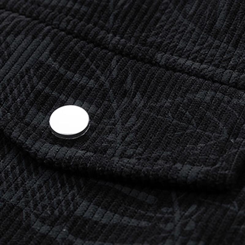 ROMON Men's Corduroy Casual Jacket