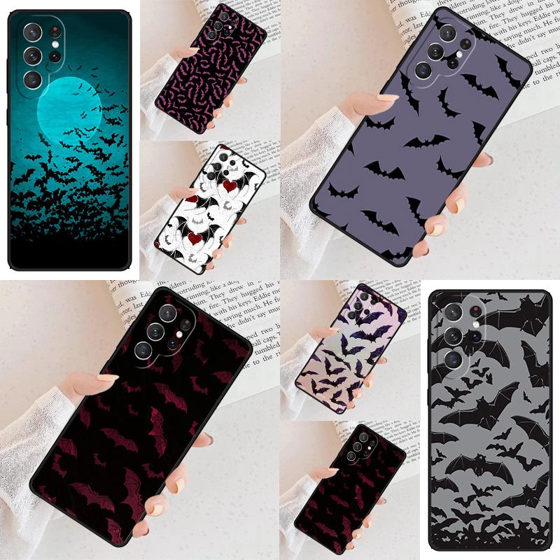 Goth Vampire Bat Gothic Cell Phone Case for Samsung Galaxy S26 Ultra S25 S24 S23 S22 S21 S20 Note10 Cover