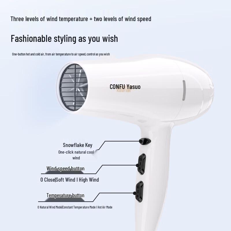 CONFU KF-3096 2000W Ionen-Haartrockner