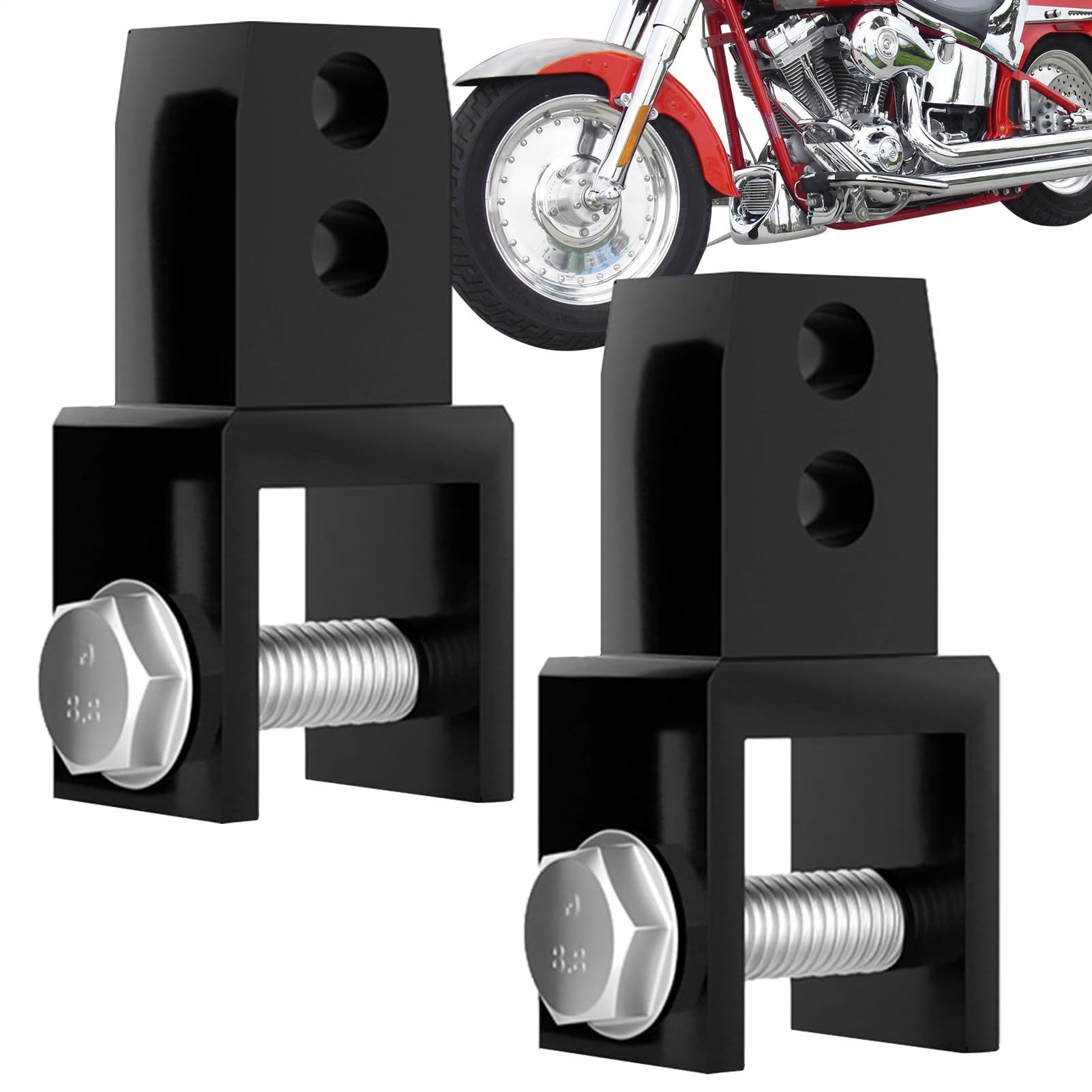 Motorcycle Rear Shock Extender, Shock Absorber Extender | Motorcycle 2 Pcs Motorcycle Front Shock See description чёрный