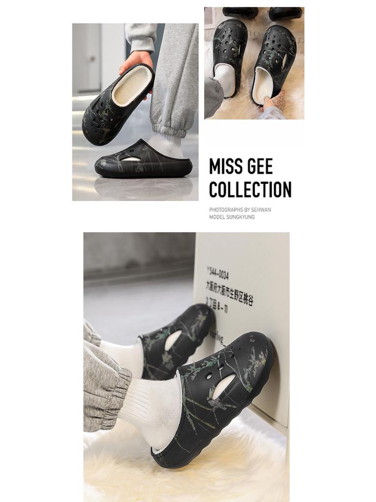 2025 Winter Plush Thick Warm Wrap-Toe Cotton Slippers for Couples
