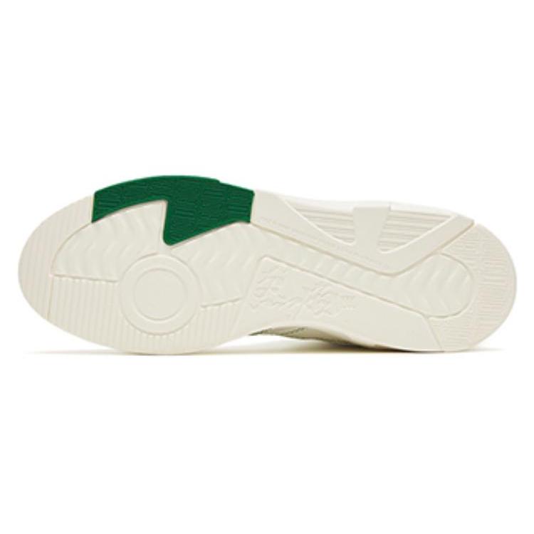 New Anta Flame 3.0 Warm Slip Resistant Cushioning High Top Skateboard Shoes Men's White Green 112248982-1