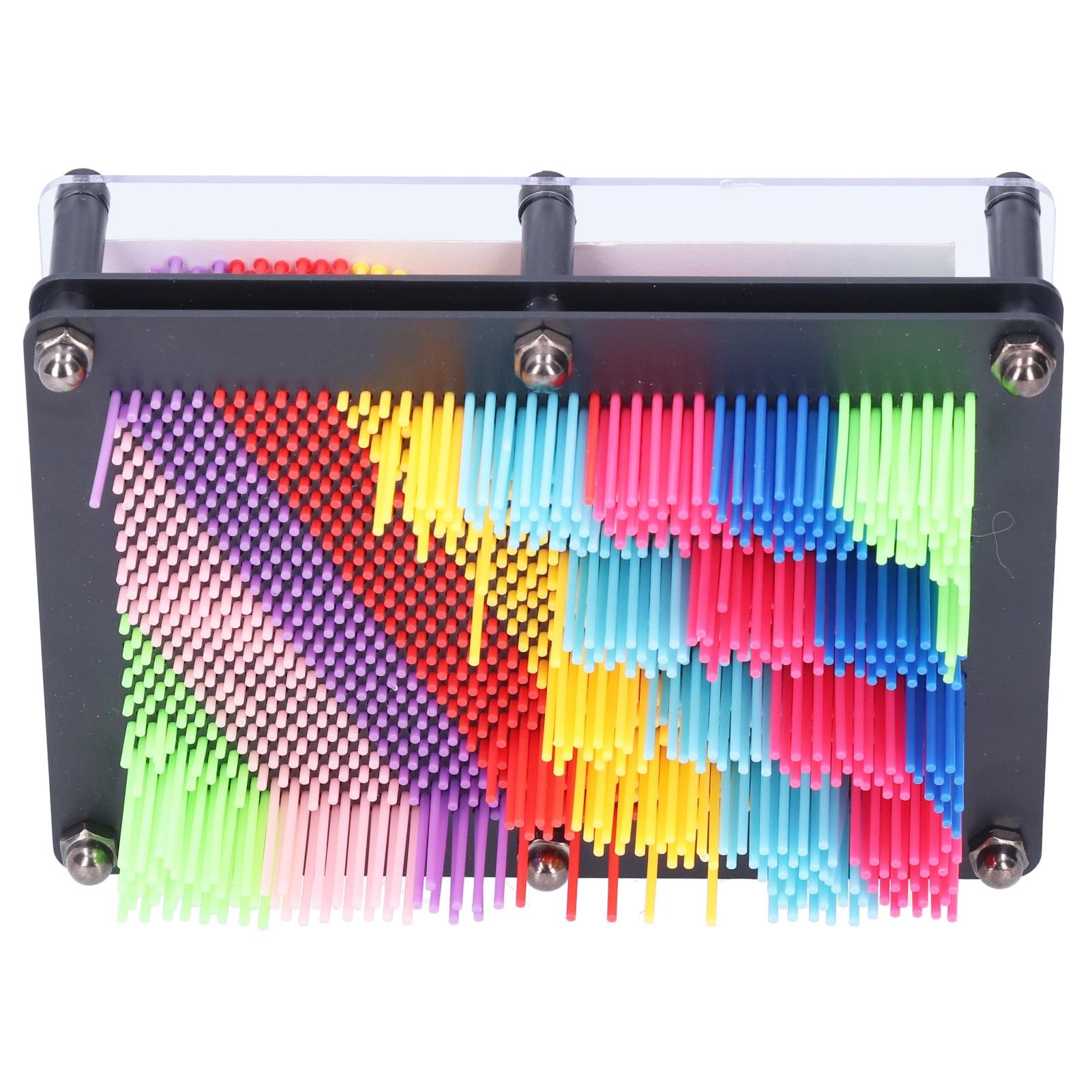 

Pin Art игрушка 3D пластиковая доска ручная печать модель клонирование красочный изменяемый детский креативный подарок