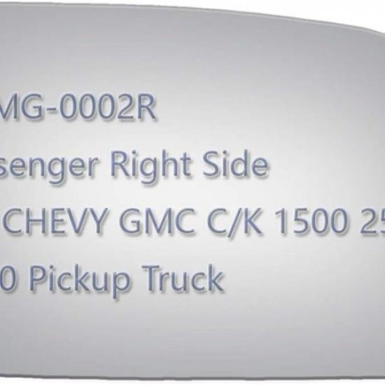 Side Mirror Replacement Glass fit for C1500 C2500 C3500Passenger Right Side
