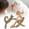 Enkrio Wooden Cat Nordic Home Wood Pet Office Use and Figurine, Sculpture, Style, Decor, Decor, Crafts, Ornament, Lover's Gift, Cute, Women's, (Cat