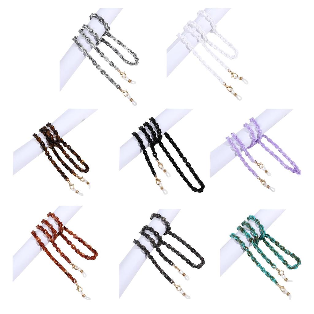 Face Mask Chains Lanyard Acrylic Women's Men's Chain On the Neck Glasses Cord Holder Sunglasses Rope Hanging Masks Necklaces