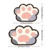 Cartoon Cat Paw Shaped Bath Mat Bathroom Absorbent Quick-drying Tech Velvet Nappa Leather Foot Mats Shower Room Doormat