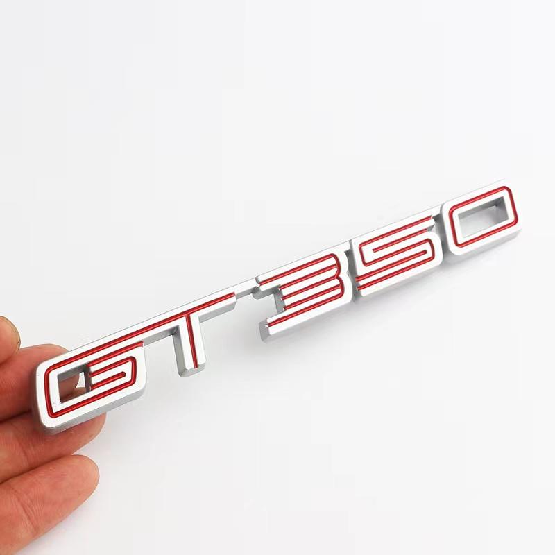 Car 3D Metal Letters Decals Sticker For Mustang GT 500 SHELBY GT350 GT500 Logo Car Body Tail Trunk Badge Emblem Stickers