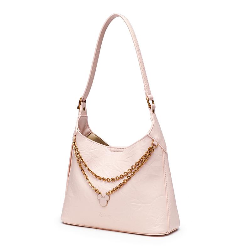 New Disney Mickey PU Combo Bag, Tote Bag, Shoulder Bag Regular Women's Princess Pink BMK-71438P