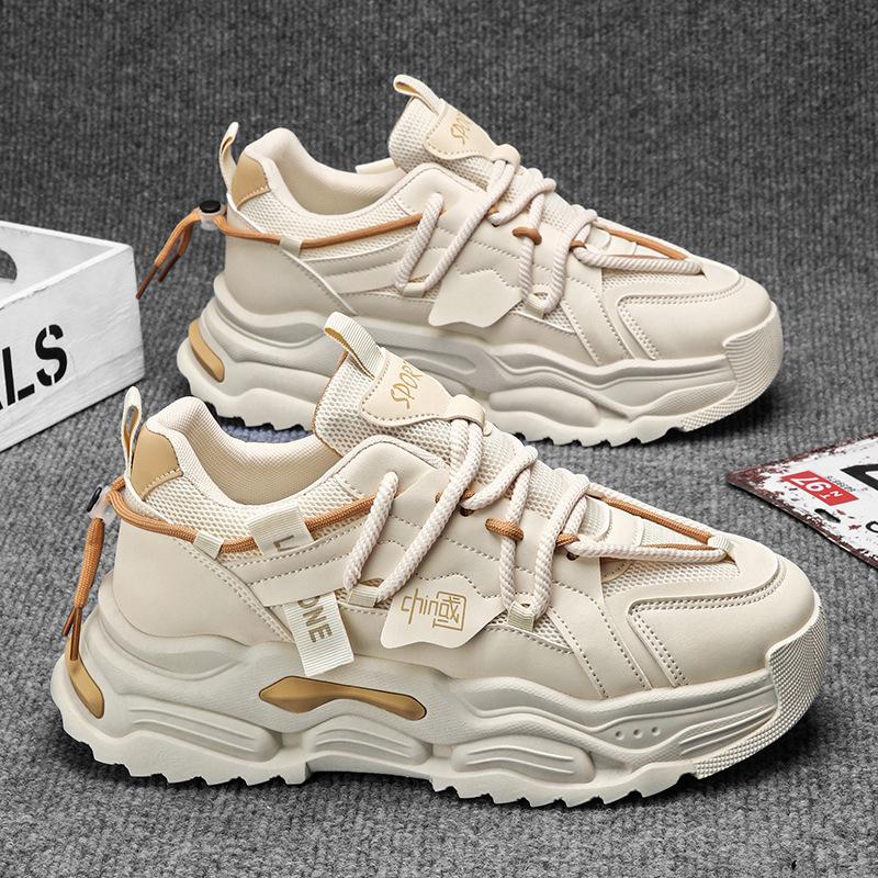 Dad-Schuhe Herbst atmungsaktiv dicke Sohle höhenverstellend Netzschuhe neu Sport Laufen Stoßdämpfung Freizeit