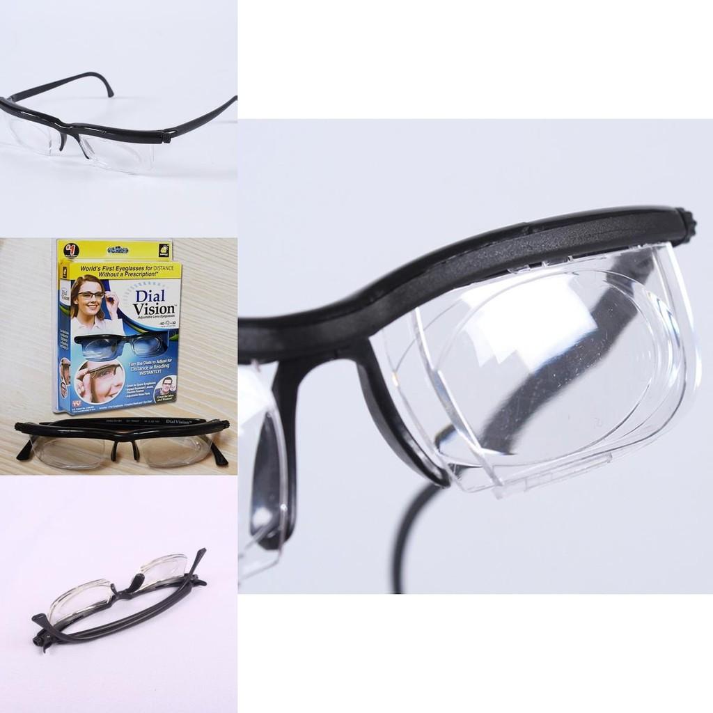 Flexible Frame Dial Vision Adjustable Lens Glasses For Distance And Reading