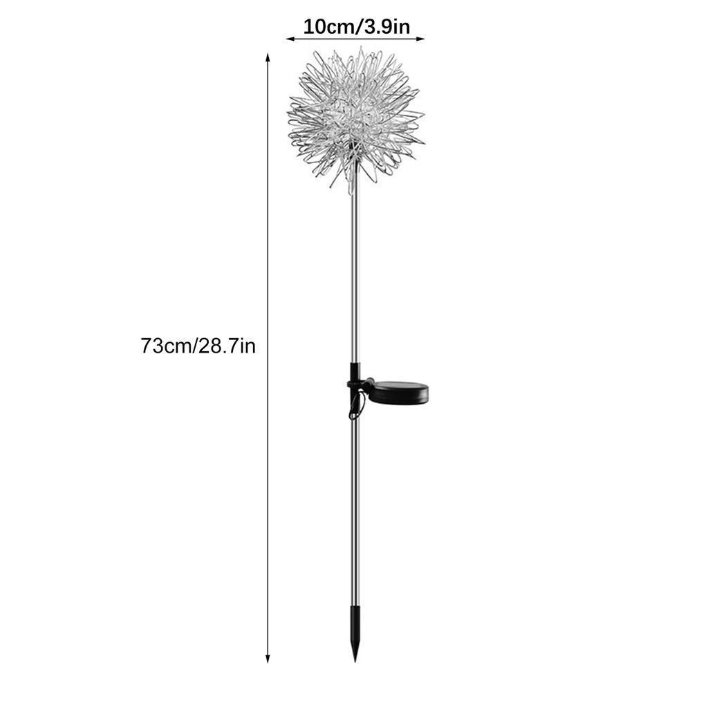 Solar Garden Light Outdoor Dandelion Garden Balcony Decoration Layout Inserted Lawn Lights