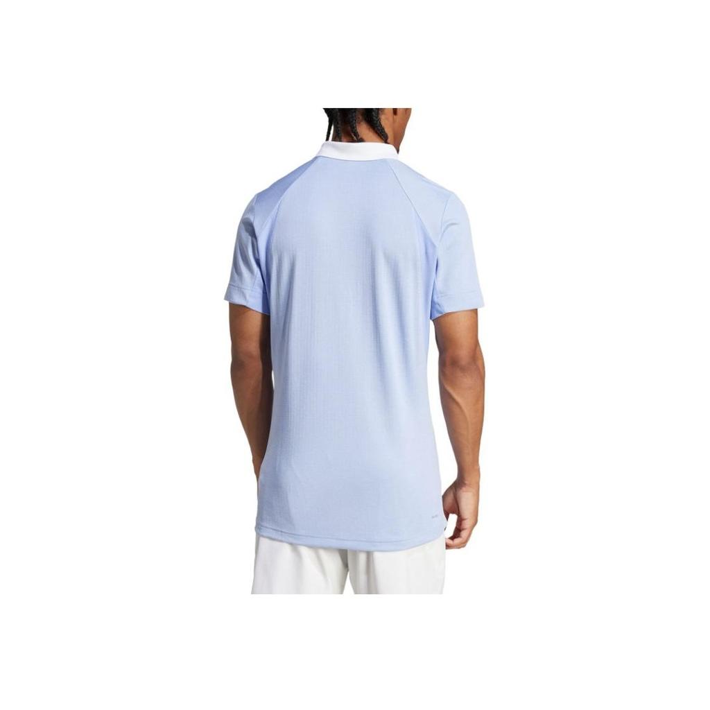 Adidas Tennis Freelift Soft Comfortable Breathable Cool Sports Polo Shirt Men Tops Light-Blue IW6227