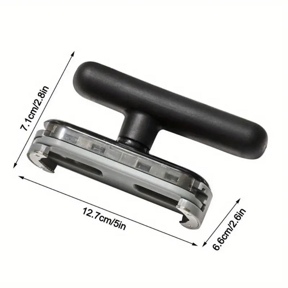 Ergonomic handle can opener - an easy-to-grasp bottle and cap remover, suitable for cans, bottles and cans,
