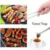 Stainless Steel Food Tongs Barbecue Tongs BBQ Clip Kitchen Clamp Cooking Tweezers Grill Pliers Kitchen Accessories CFQJ006