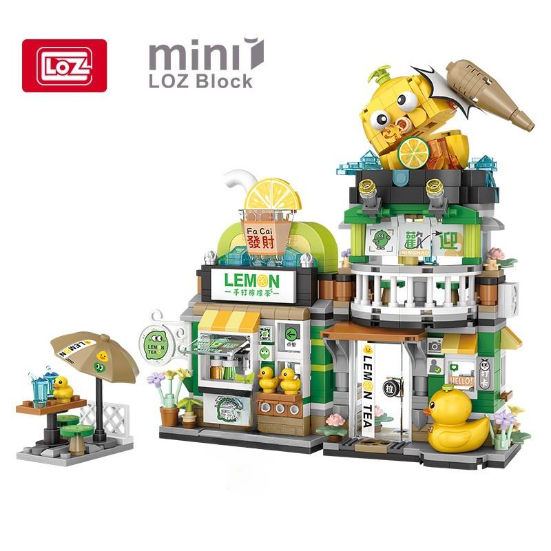 Loz Blöcke DIY Bausteine Niedliche Weihnachtsartikel Spielzeug Moc Hütte Lebensmittelgeschäft Juguetes Süßigkeitenhaus Geschenke Mädchen Geschenk Neuestes Jahr