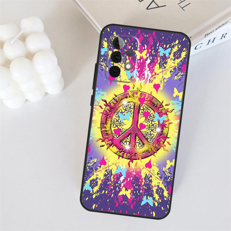 Psychedelic Art Peace For Samsung Galaxy A55 A35 A15 A36 A56 A26 A16 A22 A32 A52 A54 A34 A53 A33 A13 A06 A05 Case