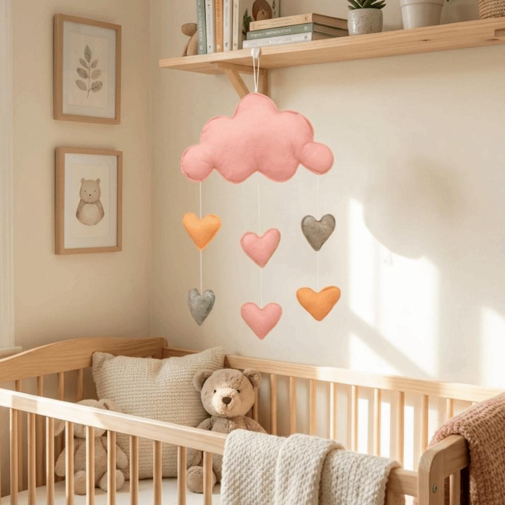 Nordic Style Nursery Room Pendant 3D Rainbow Cloud Garland Cloud Pendant  Classroom Decor