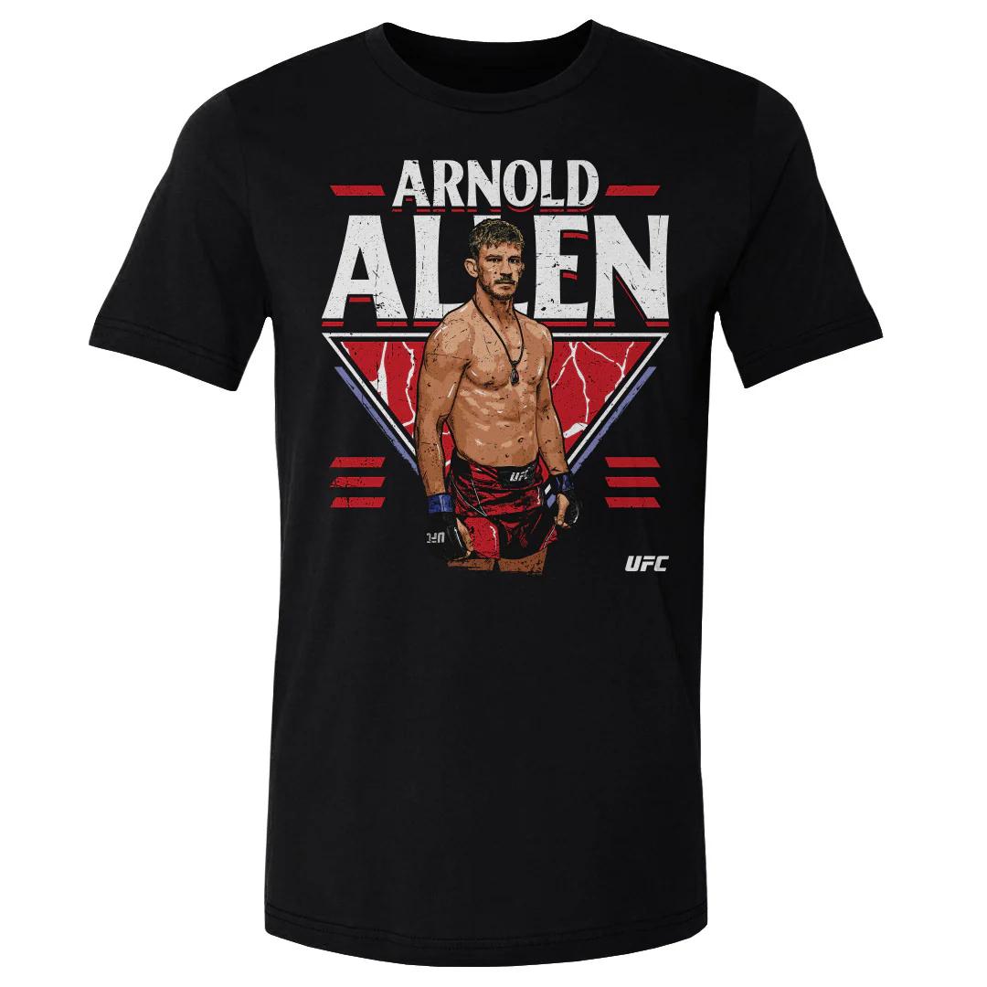 

2026 Лето UFC Арнольд Аллен Боевая Графическая Футболка Женская Спортивная Хлопковая С Коротким Рукавом Свободная Повседневная Рубашка для Фитнеса Унисекс S