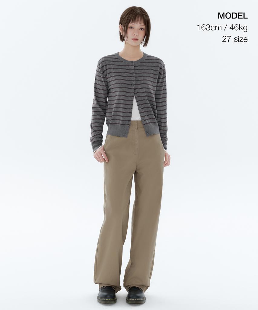 MUSINSA STANDARD WOMAN Women'S Wide Chino Pants [Beige]