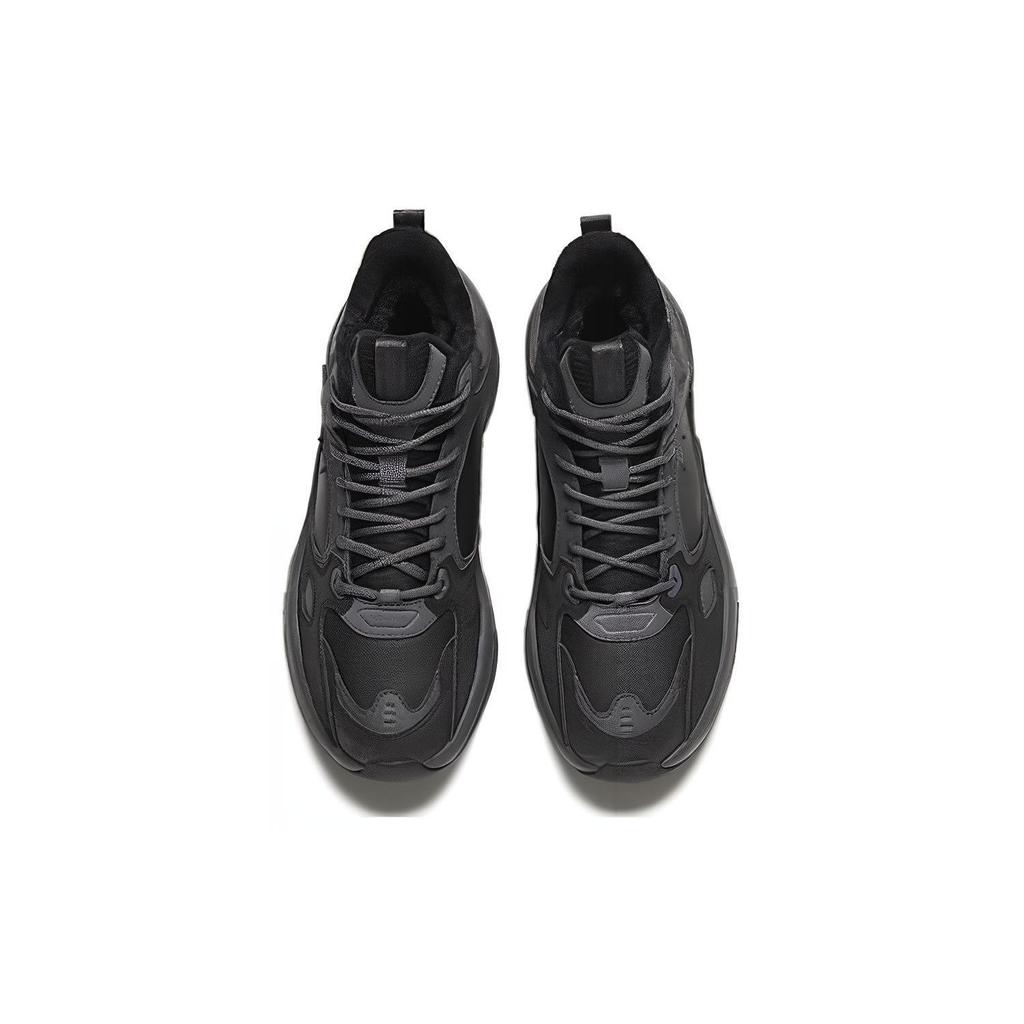 Anta Cushioning, Wear Resistant High top Casual Shoes Men's Black 112348991-4