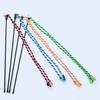 Yousheng Cat Tease Stick Toy Bite-Resistant with Bell Kitten Playing Interactive Teaser Wand Toys Handwoven Cotton Rope Pet Accessories