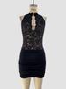 2026 Women's Fashion: Sexy See-through Lace Patchwork Tank Top & Hip-hugging Dress