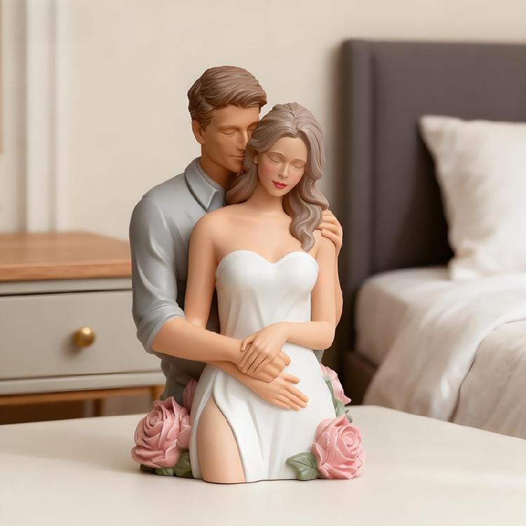 Silicone Rose Couple Shaped Mold for Creating 3D Candle Epoxy Resin Handmade Wedding Decoration Mould Handmade Candle Tool
