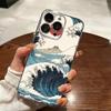 Kanagawa Great Wave-e Phone Case Transparent Silicone Soft For iPhone 17 16 15 14 13 12 11 Mini Pro Max Plus