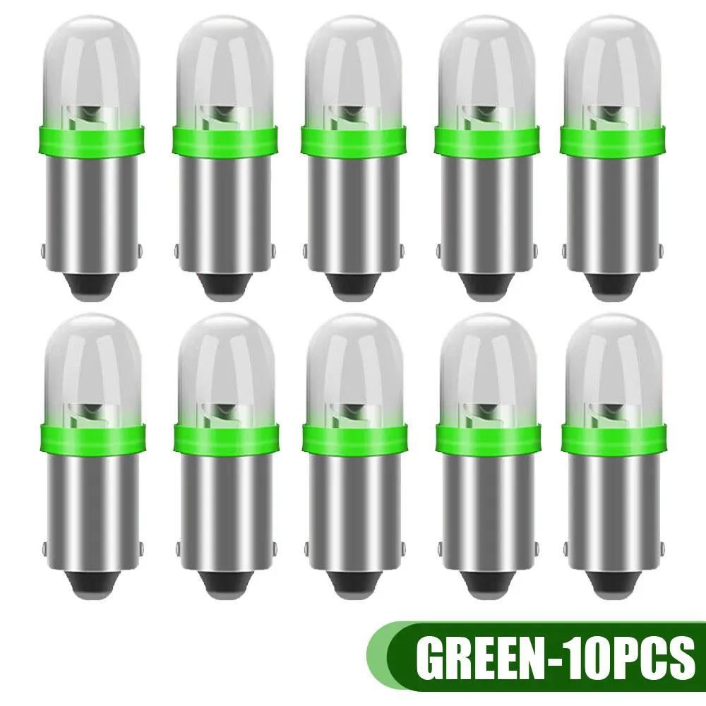 10Pcs Universal BA9S Protruding Automotive LED Car Interior Instrument Dash Panel Circular Light Bulbs Car Accessories Car Light