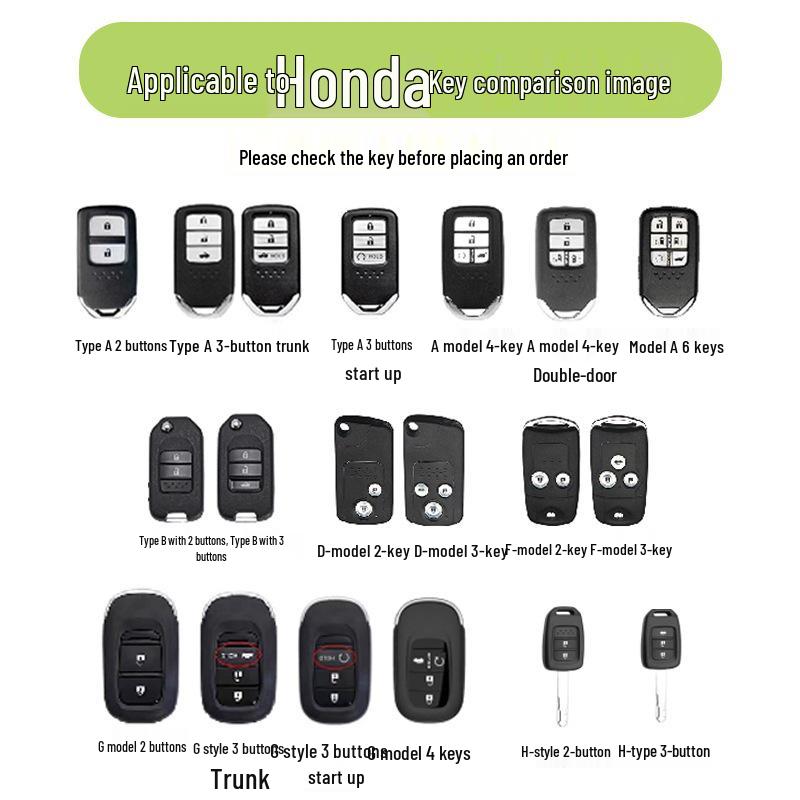 Women's Key Cover for Honda CR-V, Accord, URV, Fit, Civic, Avancier, Breeze 2025 Models, 10th Gen, 2021 Edition