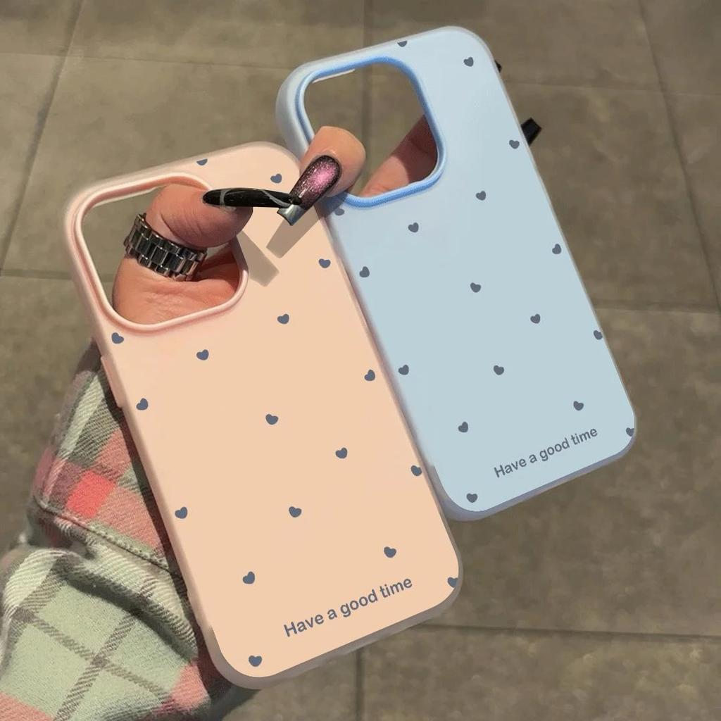 Simple niche love is suitable for iPhone16/17 mobile phone case Apple 15 two-in-one jelly 14/13 women 12 sets