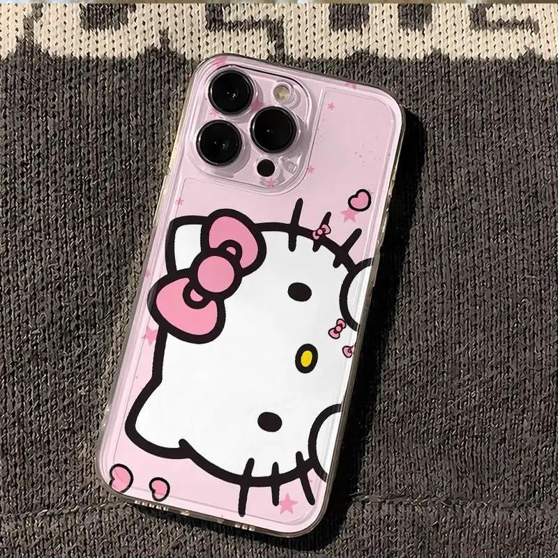 3D Bowknot Hello Kitty Chain Phone Case For Samsung Galaxy A56 A55 A16 A17 A06 A35 A54 A53 A13 A32 A07 A14 A34 A26 A23 A52 cover