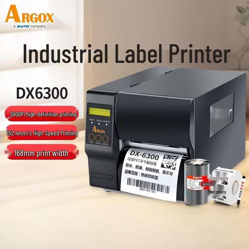 Argox DX6300 Wide-format Thermal Transfer Label Printer CN plug (adapter included)