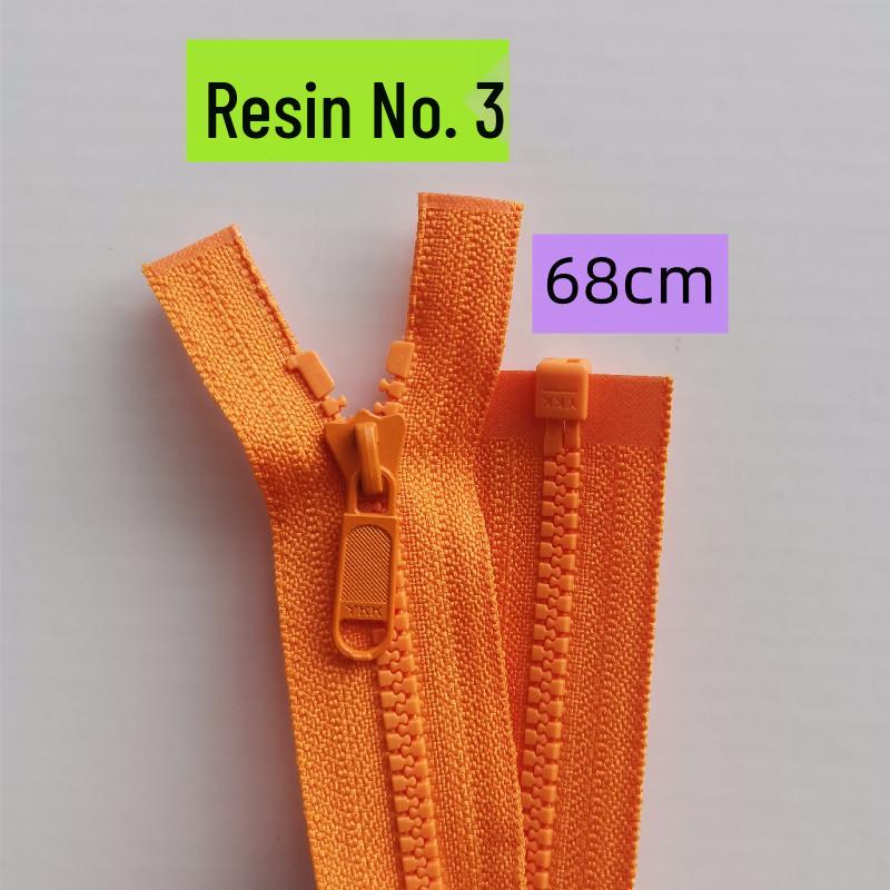 No. 5 Large Teeth Open Tail Resin Zipper - 70cm for Coats & Tops