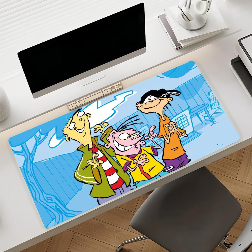 Cartoon E-Ed Edd n E-Eddy-S Mauspads Rutschfeste Gummi-Gamer-Balance-Computer-Matten Dekoration Schreibtischmatten Laptop Büro Groß